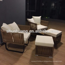 Bamboo outdoor furniture Garden wicker sofa rattan corner sofa sets